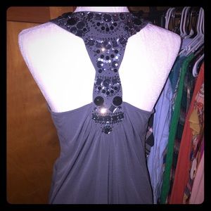 NWOT Express Racerback Tank with Gem Detail